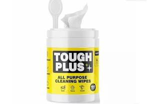 lot 39591 image: TOUGH PLUS ALL PURPOSE EVERYTHING WIPES. New. 160.ct - New Home  Color White