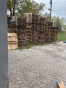 lot 33970 image: Five wooden pallets
