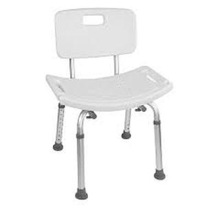lot 33961 image: Jaxpety Medical Shower Chair Stool Bathroom Tub Detachable Backrest