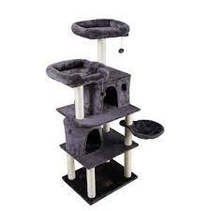 lot 33969 image: Dark gray cat tree
