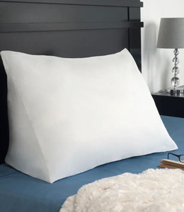 lot 3094 image: Remedy Down Alternative Reading Wedge Pillow - White