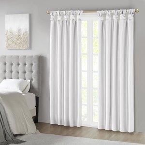 lot 3103 image: Madison Park Natalie Twist Tab Total Blackout Window Curtain