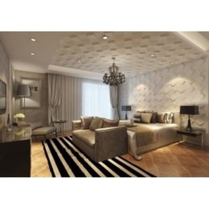 lot 3114 image: Contempo Living Inc 3D Wall Panels Plant Fiber Space Design (10 Panels Per Box)