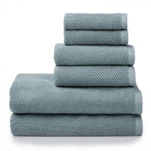 lot 3125 image: Welhome Textured Franklin 6-Pc. Cotton Towel Set Bedding