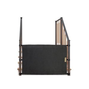 lot 3138 image: THE STAIR BARRIER 42 to 52 Inch Banister to Banister Baby Pet Gate, Just Black