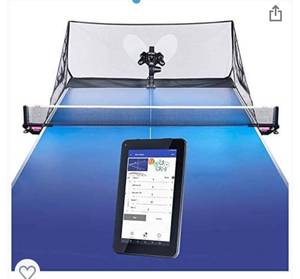 lot 3141 image: Butterfly Amicus Prime Table Tennis Robot  Best Ball Launcher-Thrower-Shooter for Your Ping Pong Table  Remote & Balls  Play Or Practice Ping Pong Anytime - retails over $2000