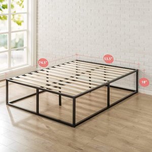 lot 3151 image: Zinus Joseph Metal Platforma Bed Frame, 18-Inches - Full