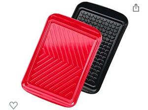lot 3178 image: Tovolo, 2Pc - Prep  Serve Nesting Trays BBQ Grilling