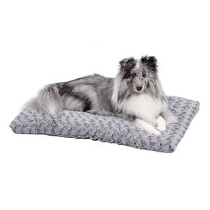 lot 3182 image: MidWest Quiet Time Dog Bed & Crate Mat, Deluxe Ombre Swirl, 30, Gray