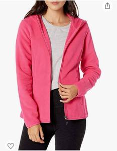 lot 3195 image: Amazon Essentials Womens Long-Sleeve Hooded Full-Zip Polar Fleece Jacket - small