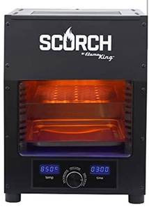 lot 3208 image: Flame King Scorch Smokeless Infrared Electric Broiler for Indoor Use, Fits on Kitchen Counter, Insulated, Comes with Broiler Tray