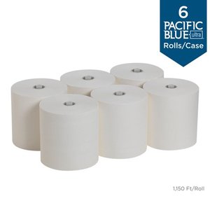 lot 3227 image: Georgia Pacific Professional Pacific Blue Ultra Paper Towels, White, 7.87 x 1150 ft, 6 RollCarton -GPC26490