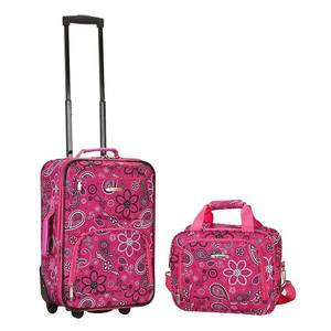 lot 3235 image: Rockland 2-Pc. Pattern Softside Luggage Set