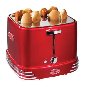 lot 6160 image: Nostalgia Hot Dogs &amp Buns Pop-Up Toaster