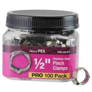 lot 6248 image: Apollo 0.5 PEX Clamp Pinch Pack (100 COUNT)