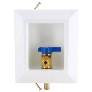 lot 6271 image: Apollo 0.5 PEX Barb Brass Ice Maker Outlet Box