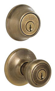 lot 6283 image: Kwikset 690 Tylo Keyed Door Knob