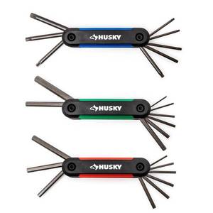 lot 6284 image: Husky METRIC Folding Hex Key Sets