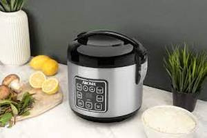 lot 6168 image: Aroma 8-Cup Programmable Rice &amp Grain Cooker