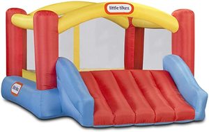lot 6295 image: Little Tikes Jump N Slide Inflatable Bounce House