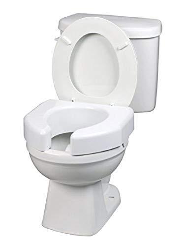 lot 4055 image: SP Ableware Basic Open-Front Elongated Elevated Toilet Seat