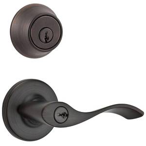 lot 9809 image: Kwikset 690 Balboa Keyed Door Lever