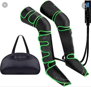 lot 10342 image: Stimaxon Black Full Air Lightweight Remote Control Leg Foot Circulation Massager