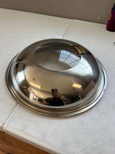 lot 10343 image: 14 inch stainless steel clear top pot lid
