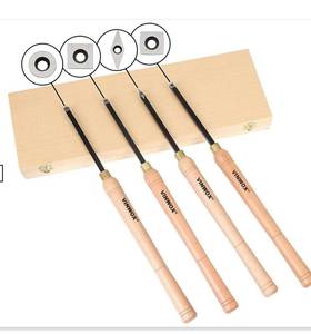 lot 10350 image: Vinwox Four piece carbide chisel set