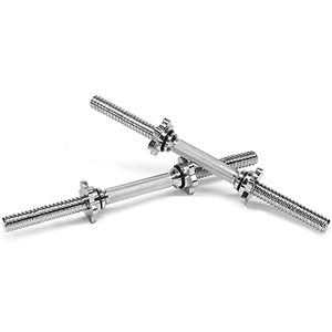 lot 10352 image: Yes4All 1.15-inch Dumbbell Handles with Lock Collars - Dumbbell Handles Set for 1.15-inch Weight Plates (Set of 2)