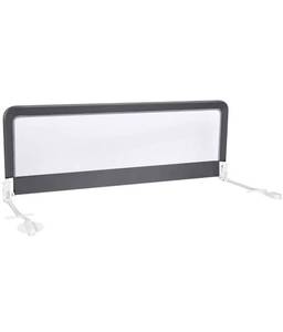 lot 10354 image: BABY JOY Bed Rails for Toddlers, 59 Extra Long, Swing Down Bed Guard wSafety Straps for Convertible Crib, Folding Baby Bedrail for Kids.