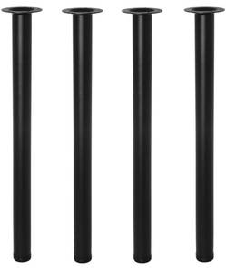 lot 10463 image: QLLY 30 inch Adjustable Metal Desk Legs