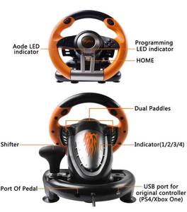 lot 10485 image: Game Racing Wheel, PXN-V3II 180° Competition Racing Steering Wheel