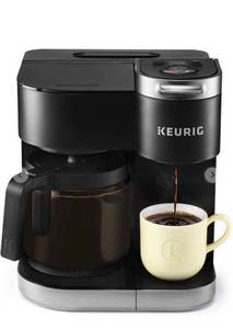 lot 10385 image: Keurig K-Duo Coffee Maker, Single Serve and 12-Cup Carafe Drip Coffee Brewer, Compatible with K-Cup Pods and Ground Coffee, Black