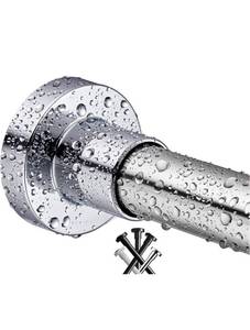 lot 10405 image: BRIOFOX Tension Curtain Rods 27-43 Inches, Never Rust and Non-Slip Spring Tension Rod, Polished 304 Stainless Steel