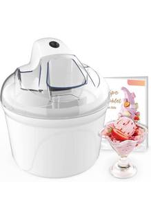 lot 10409 image: Ice Cream Machine Automatic Ice Cream Maker Machine For Home 1.5 Qt Sorbet Gelato Maker Frozen Yogurt Machine Maker Electric Icecream maker.