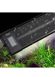 lot 10502 image: hygger Aquarium Programmable LED Light, for 1218in Long Full Spectrum Plant Fish Tank Light with LCD Setting Display, 7 Colors.