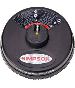lot 10514 image: Simpson Cleaning 80165 Universal Scrubber 15 Steel Pressure Washer Surface Cleaner for Cold Water Machines, 14 Quick Connection.