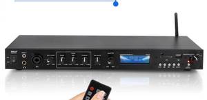 lot 10525 image: Pyle Pro Audio Bluetooth Preamplifier Receiver System - Digital Rack Mount Studio Preamp, Recording Mode, FM Radio