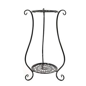 lot 10528 image: Sungmor 2 Tier Metal Flowerpot Stands, Metal Planter Rack Plant Holder Floor Shelf, Garden Patio Indoor Outdoor Decorative Display Flower Rack
