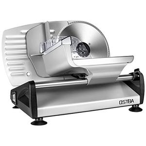lot 10536 image: Meat Slicer 200W Electric Deli Food Slicer with Removable 7.5 Stainless Steel Blade, Adjustable Thickness Meat Slicer.