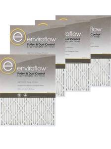 lot 10558 image: Enviroflow 18X24X1 (17.75 x 23.75) Pollen and Dust Control (4 Pack)