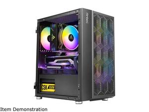 lot 8868 image: Antec NX200 M Micro-ATX Tower Mini-Tower Computer Case with 120mm Rear Fan Pr...