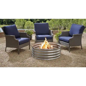 lot 8876 image: Hampton Bay 36 in outdoor fire ring