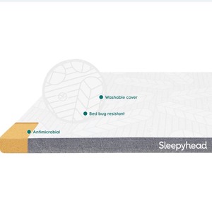 lot 8885 image: Sleepyhead Memory Foam Mattress Topper Queen