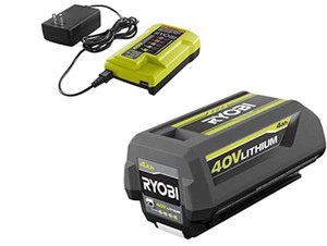 lot 8892 image: Ryobi 40V Battery and Charger Kit 4.0 Ah Lithium-Ion Battery Set