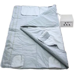 lot 8905 image: Gizmo Supply Digital Far-Infrared (FIR) Heat Sauna Blanket with 3 Zone Controller