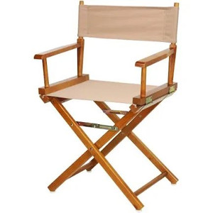 lot 8909 image: 18 in director chair frame honey oak