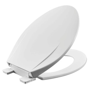 lot 8913 image: American Standard Champion Slow-Close Elongated Closed Front Toilet Seat in White