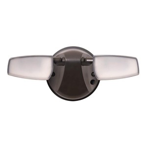 lot 8926 image: Halo ESF 23.9-Watt Bronze Outdoor Integrated LED Dusk to Dawn Flood Light